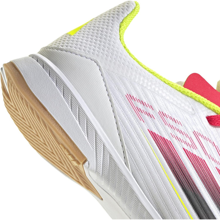 Дитячі футбольні бутси adidas F50 League Indoor, 34 EU, біло-чорно-жовті