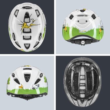 Дитячий велосипедний шолом uvex Kid 2 cc, легкий, регульований, з можливістю встановлення LED-світла