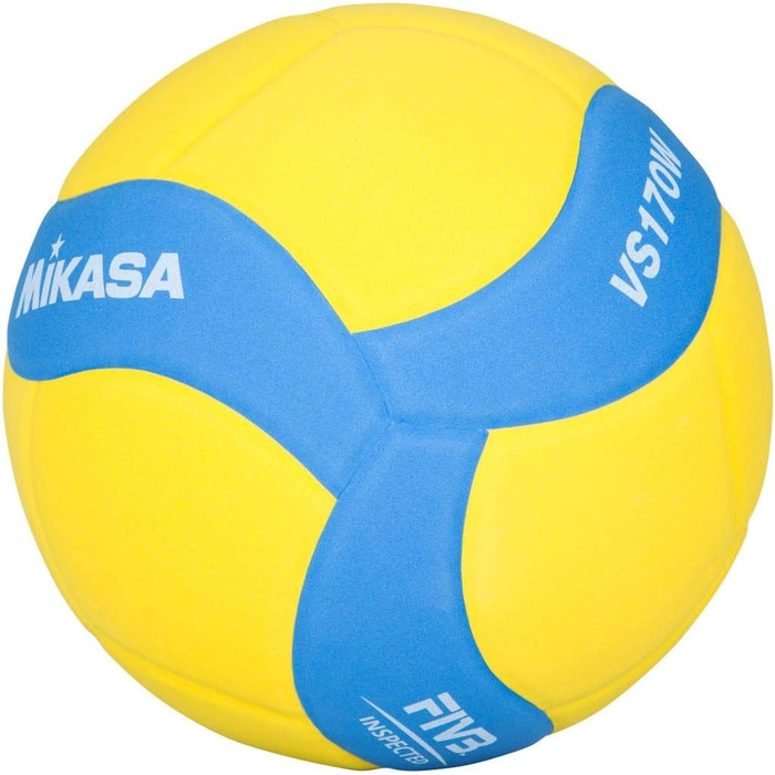 Дитячий волейбольний м'яч Mikasa VS170W FIVB, унісекс, жовтий, розмір 5