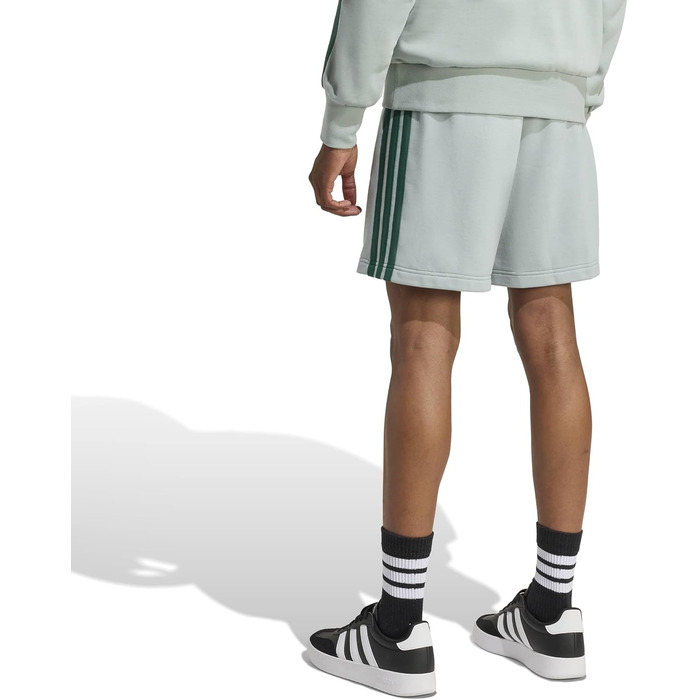 Чоловічі спортивні шорти Adidas Essential Three Stripes French Terry (S, Wonder Sage/Collegiate Green)
