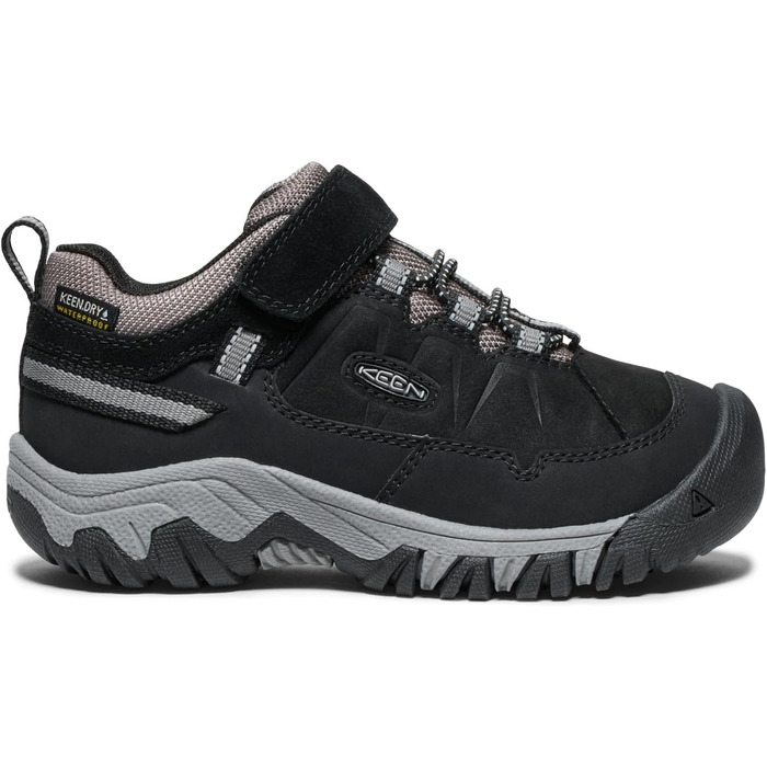 KEEN Targhee 4 Low - Водонепроникні трекінгові черевики для жінок та чоловіків, чорний/сірий, 35 EU