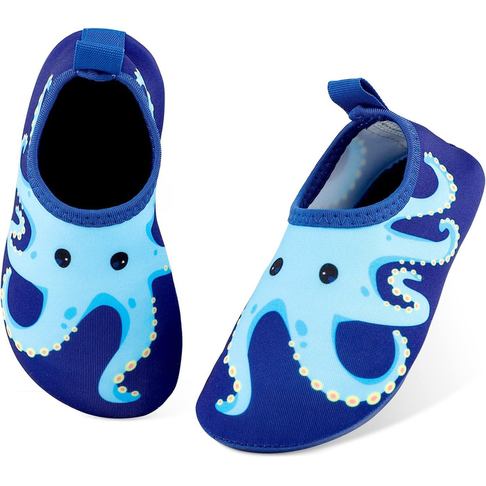 Дитячі шльопанці для плавання та басейну: антиковзкі, швидковисихаючі, для дівчаток та хлопчиків (22/23 EU, Navy Blue)