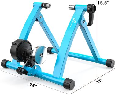 Роликовий тренажер Sportneer для велосипеда - магнітний ролик з 6 рівнями опору для велотренувань в приміщенні (26-28' & 700C)