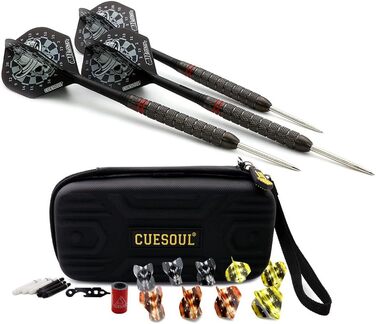 Дротики CUESOUL Big Beast 90% вольфрамові 26/27 г, стіл-тип, з футляром
