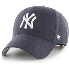 Кепка бейсболка MLB New York Yankees MVP, унісекс, регульована, біле лого, темно-синій