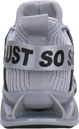 Чоловічі кросівки для бігу Wonesion: дихаючі, з антиковзкою підошвою, сірі (47 EU)