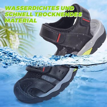 Чоловічі спортивні сандалії VisionReast для хайкінгу та активного відпочинку. Чорні сандалі для туризму та подорожей, 41 EU, з клямкою.