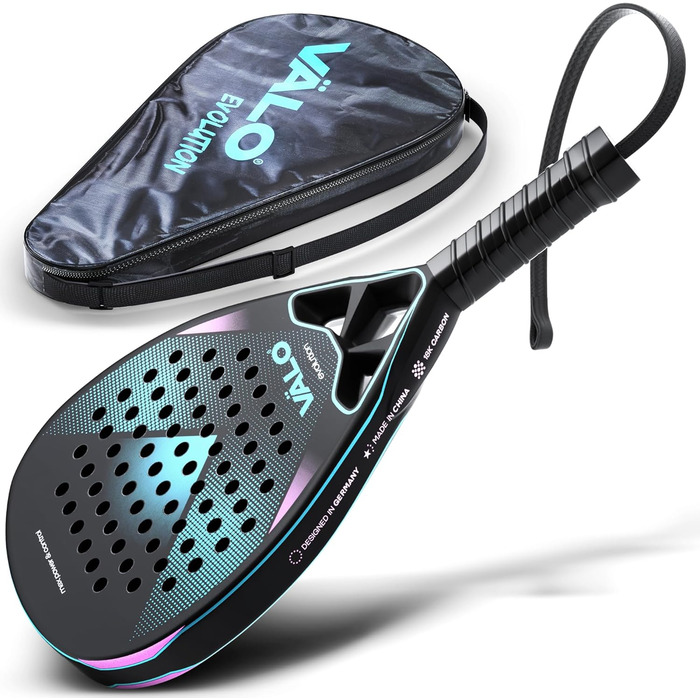Ракетка для падел [18k Карбон, Легка] Професійна, для Турнірів, Діамант, Зручна Ручка, Унісекс + Чохол