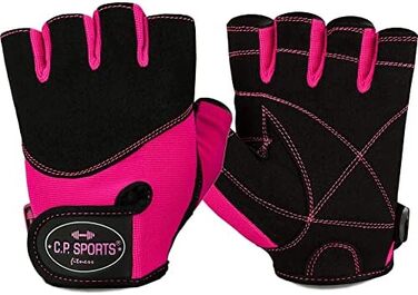 Спортивні рукавички C.P. Sports Iron-Handschuh для тренувань та бодібілдингу (неоново-рожевий, L/9, 20-22 см)