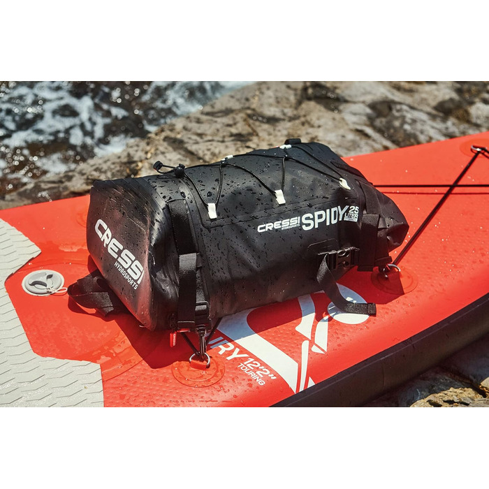 Рюкзак Cressi Spidy Dry 25L: водонепроникний, чорний, унісекс