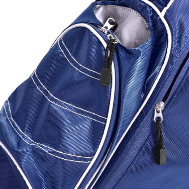 Сумка для гольфу COSTWAY з підставкою, водонепроникною накидкой та 4 відділеннями, легка переносна сумка з кишенею для олівців та регульованим ременем, для жінок та чоловіків (блакитна)