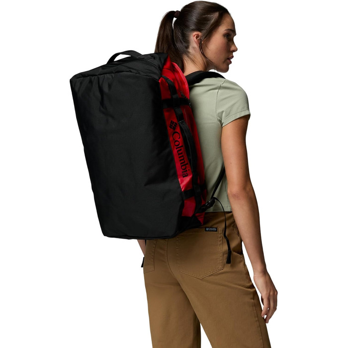 Унісекс сумка-дафл Columbia Landroamer 40L для подорожей та спорту, Mountain Red/Black