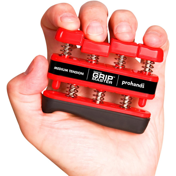 PROHANDS Gripmaster - тренажер для рук та пальців, 2.3 кг (Medium), червоний