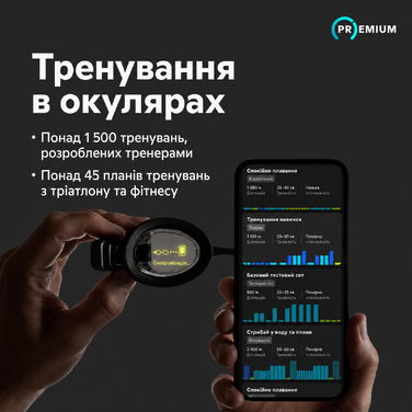 Розумні плавальні окуляри FORM Smart Swim 2 з дисплеєм для тренувань у басейні та відкритій воді