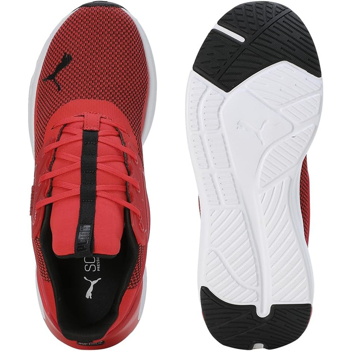 Чоловічі кросівки PUMA Enzo Mesh для фітнесу та активного відпочинку, 44 EU, червоно-чорно-білі