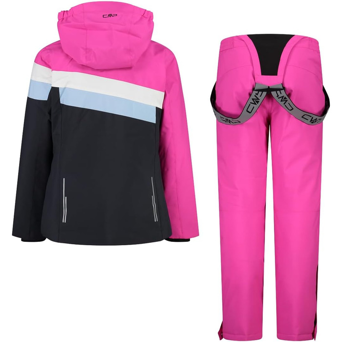 Дитячий комплект CMP: куртка та штани, антрацит/фуксія, 176