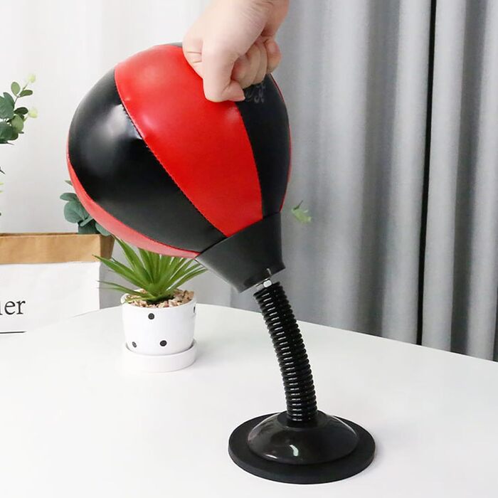 Бокс-груша на присосці надувна для боксу, дітей, дорослих, офісу, студентів, дому - тренажер для рук