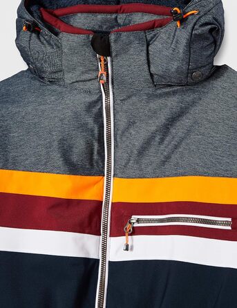 Killtec чоловіча куртка для катання на лижах Tirano Mn - функціональна куртка з відстібаною капюшоном та снігозахистом (M, темно-синій)