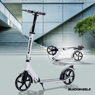 Самокат Blackwheels Orio Cityroller 200мм, складаний, білий - алюмінієвий, з регулюванням висоти, ABEC 7, для підлітків та дорослих