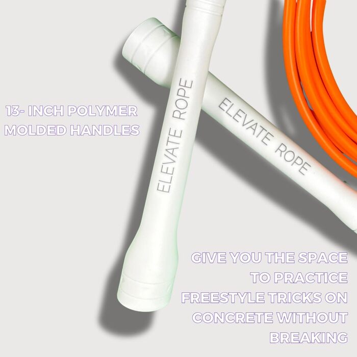 Скакалка Elevate Speed Rope MAX 5 мм, професійна, ПВХ з нейлоновим сердечником, 3 м, міцні ручки