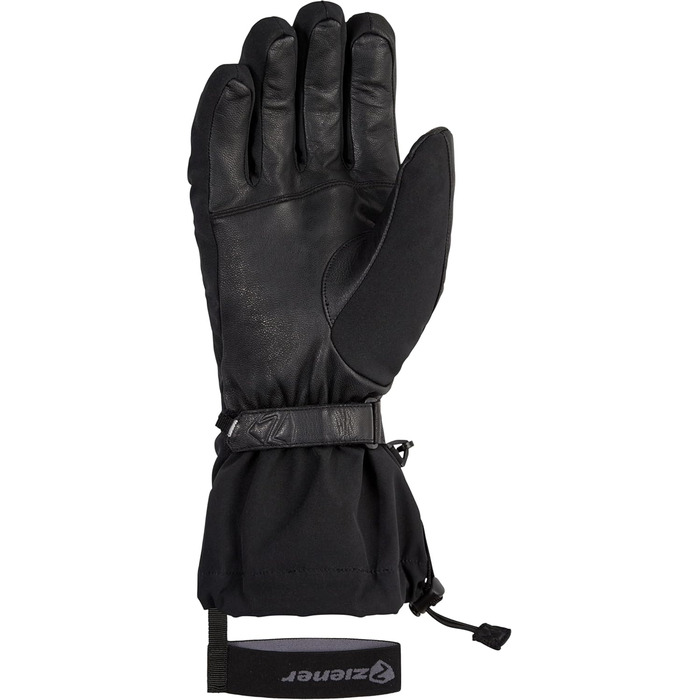 Чоловічі лижні рукавички Ziener Gastil, Gore-Tex, довга манжета, без ПФК, чорні