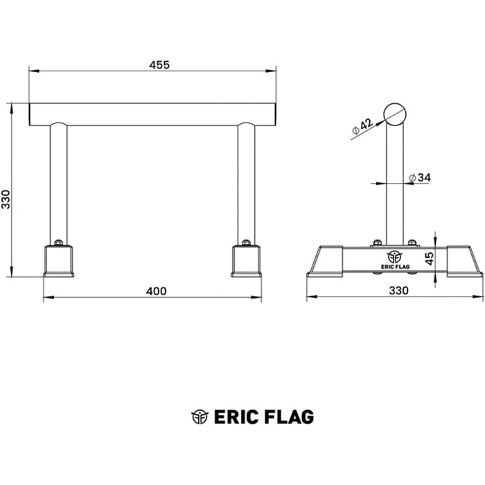 Паралелепи Calisthenics зі сталі - Handstand Griffe, бруси для віджимань, витримують 250 кг, обладнання для калістеніки, тренування з власною вагою, стійка для стійки на руках, квадратний стиль