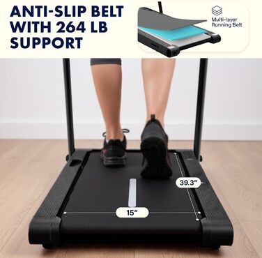 Бігова доріжка-компакт Squatz 2-in-1 Walking Pad, чорна