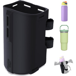 Тримач для пляшок Design Wish 12-40oz для велосипеда без гвинтів, універсальний фляготримач для води, аксесуар для велосипеда, чорний