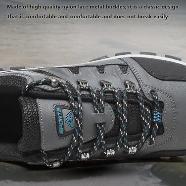 Чоловічі туристичні черевики для хайкінгу та трекінгу. Сірі, зручні, з антиковзкою підошвою. Хайкінгові черевики для жінок та чоловіків. 43 EU