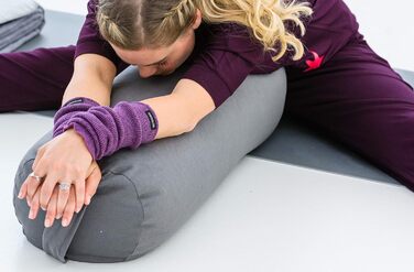Валик для йоги Yogistar Yin Plus круглий, фіолетовий