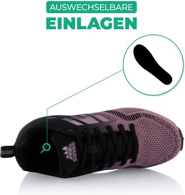 Трекінгові черевики для жінок та чоловіків, дихаючі, для трекінгу та трейлраннінгу, розмір 39 EU, фіолетово-чорні