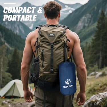 Спальний мішок Redcamp для дітей 175x65 см, мумієвидний, 3-сезонний, для кемпінгу та відпочинку на природі (рожевий/темно-синій)