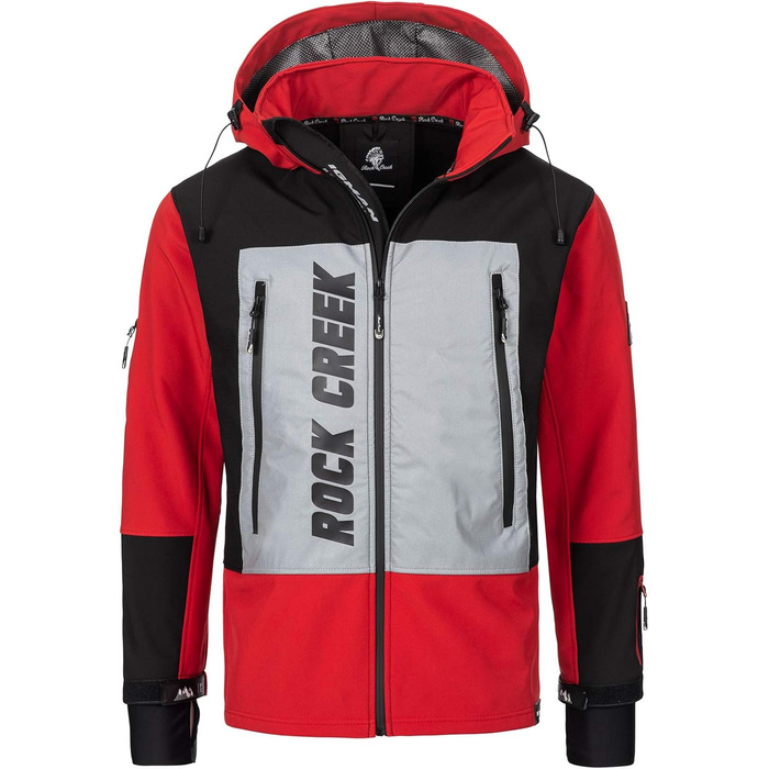 Чоловіча софтшеллова куртка Rock Creek H-238 Himmebau (3XL, Червона)