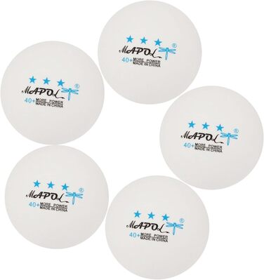 М'ячі для настільного тенісу MAPOL, 3 зірки, для досвідчених гравців, 100 шт, білі