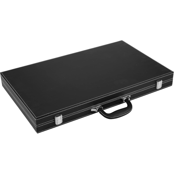 Набір для гри в шашки Engelhart Deluxe 21 дюйм (54 см) - якісні матеріали, перламутрові фішки, 2 стаканчики