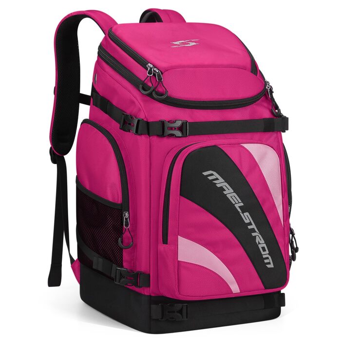 Чохол для лижних черевиків Maelstrom 55 л, великий туристичний рюкзак для чоловіків та жінок, водонепроникний мішок для сноубордичних черевиків та аксесуарів (Рожевий)