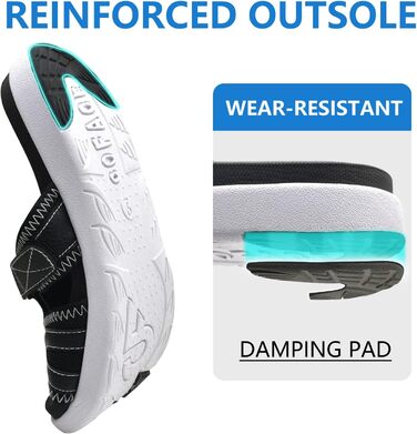 Чоловічі спортивні сандалії COFACE для відновлення після навантаження, підтримка склепіння стопи, ортопедичні, чорні, розмір 40-48