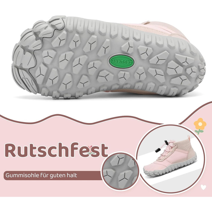 Дитячі босоніжки Saguaro: легкі, м'які, для трекінгу та хайкінгу. Дихаючі, неслизькі, для активного відпочинку та фітнесу. Розміри 24-36 (25 EU), колір рожевий