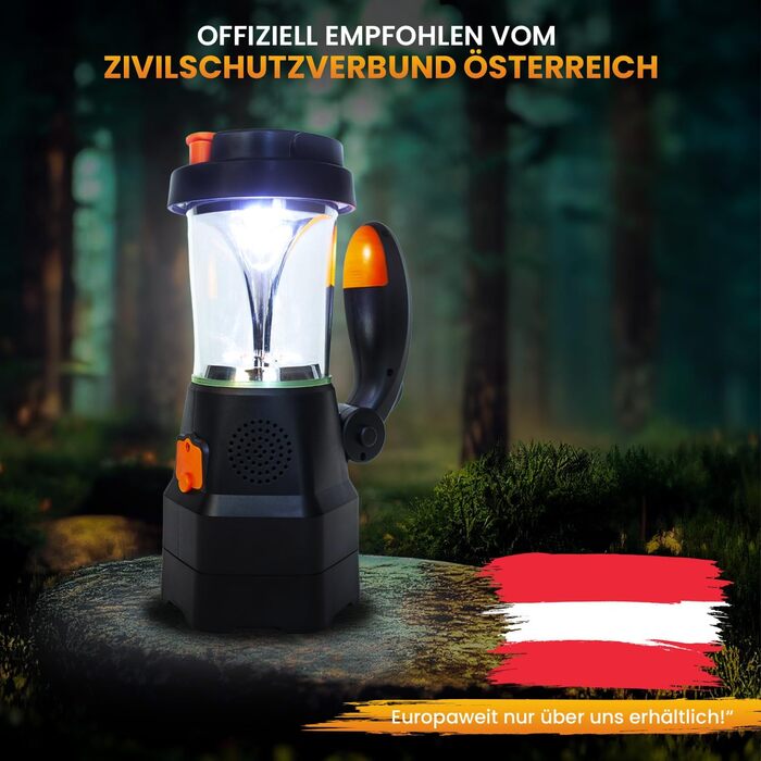 LED Ліхтар 4-в-1 з Радіо, Powerbank та SOS-Сигналом | Аварійний Ліхтар для Дому, Походу та Кампінгу