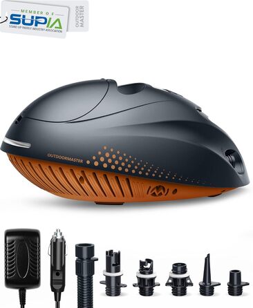 Насос для SUP дошки OutdoorMaster 6000mAh: електричний, акумуляторний, 16PSI, автоматичне вимкнення