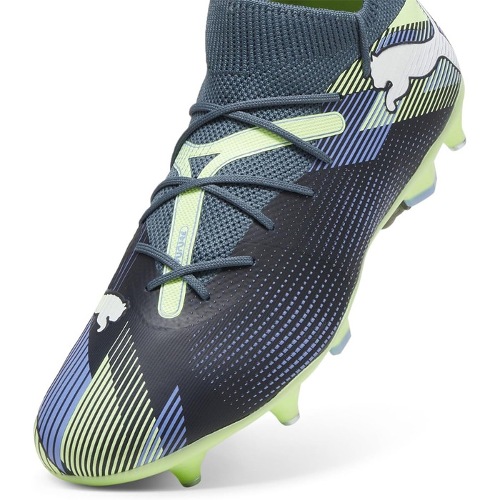Футбольні бутси PUMA Future 7 Match Mxsg, 46 EU, сірий/білий/яблучно-зелений