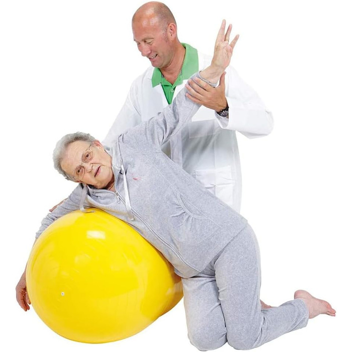 Фітбол GYMNIC Physio Roll для реабілітації, синій м'яч для гімнастики