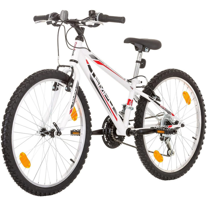 Дитячий гірський велосипед Probike Tempo 24 дюйми, 18 швидкостей, для хлопчиків та дівчат, зростання 130-155 см, білий, Multibrand Distribution