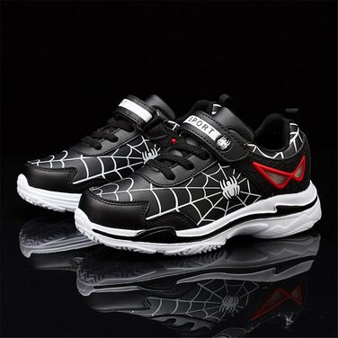 Дитячі кросівки Kinder Spinne: спортивні, для бігу та баскетболу, розмір 27-39 EU, чорний колір