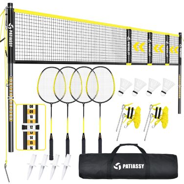 Мережа для бадмінтону професійна, нейлон, для вулиці та залу