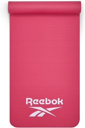 Reebok килимок для тренувань 7 мм рожевий, нековзкий, з натуральної гуми — для фітнесу, гімнастики, домашніх тренувань