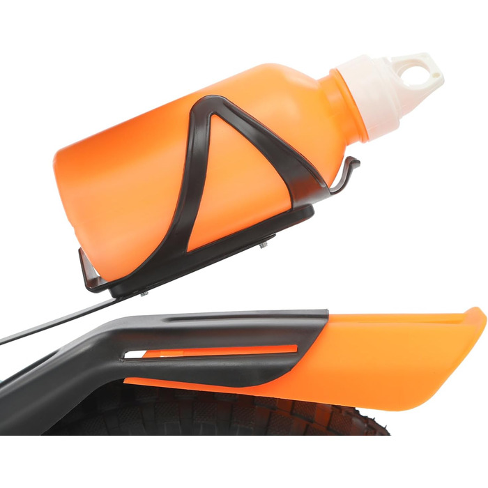 Дитячий велосипед 12 дюймів з підставками та пляшкою для води, регульований по висоті, для дітей 2-5 років, білий