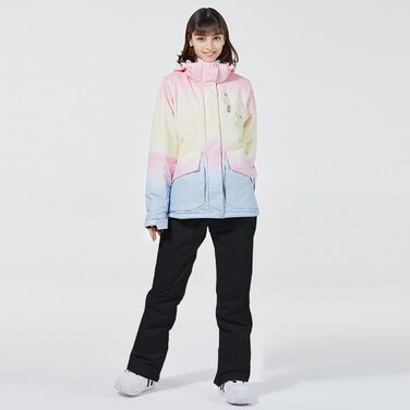 Комплект гірськолижний жіночий HOTIAN 2 в 1: куртка та штани, водонепроникний, вітронепроникний, для сноуборду та гірськолижного спорту, M, 2020+