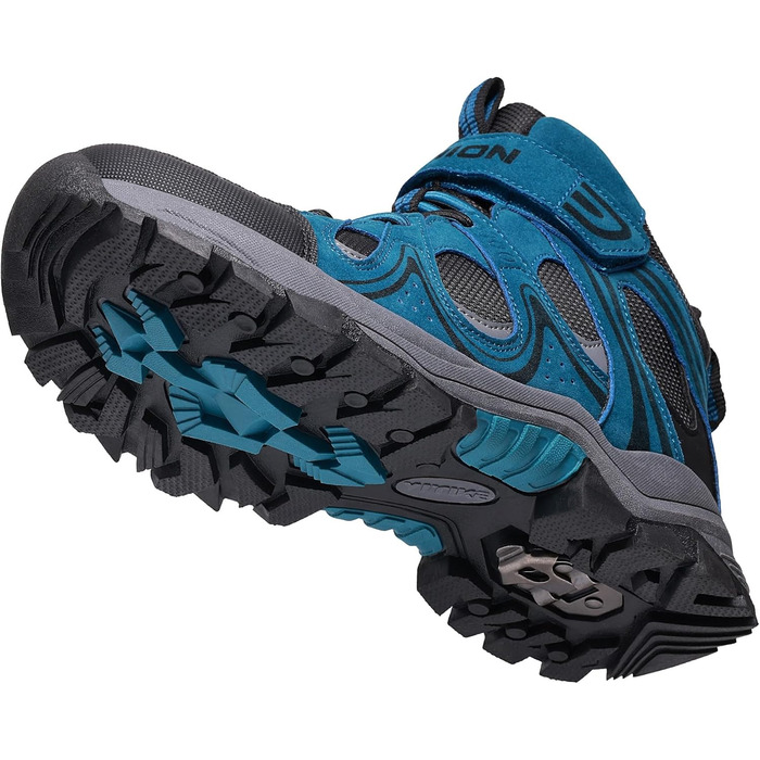 Дитячі зимові черевики ASHION для хлопчиків та дівчаток, снігоступи, теплі, з підкладкою, трекінгові черевики (33 EU, небесно-блакитний)