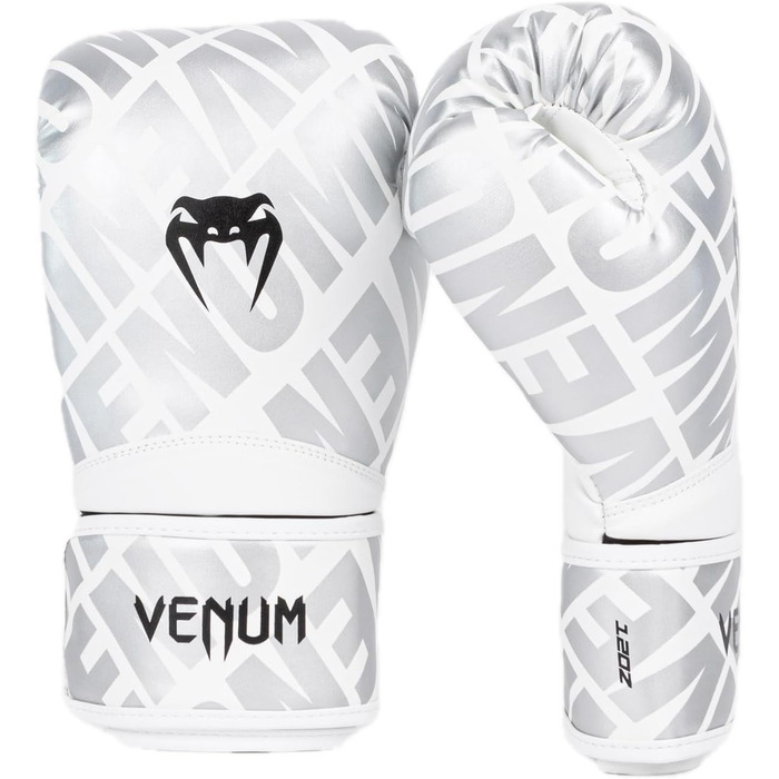 Боксерські рукавички Venum Contender White/Silver 14 Oz, 1.5 XT